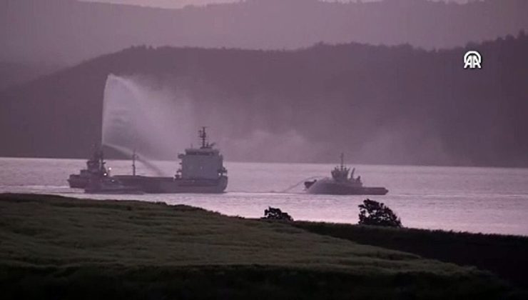 Çanakkale Boğazı’nda Yangın Söndürüldü, AK DISCOVERY Karanlık Liman’a Demirlendi