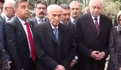 MHP Lideri Devlet Bahçeli, 66 Gün Sonra Alparslan Türkeş’in Mezarında Görüntülendi