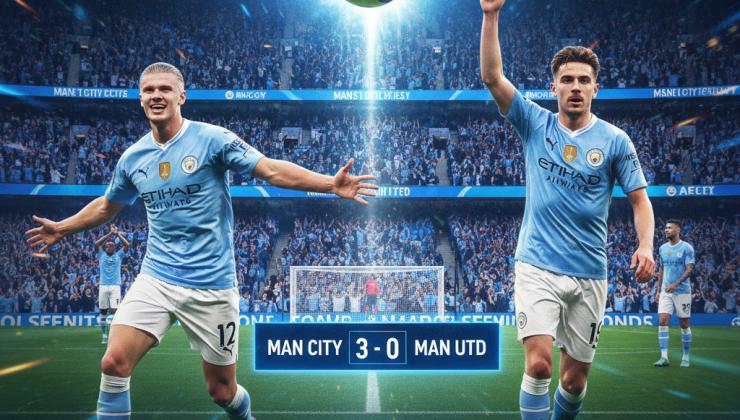 Manchester Derbisinde City Rüzgarı United’ı Farklı Geçti